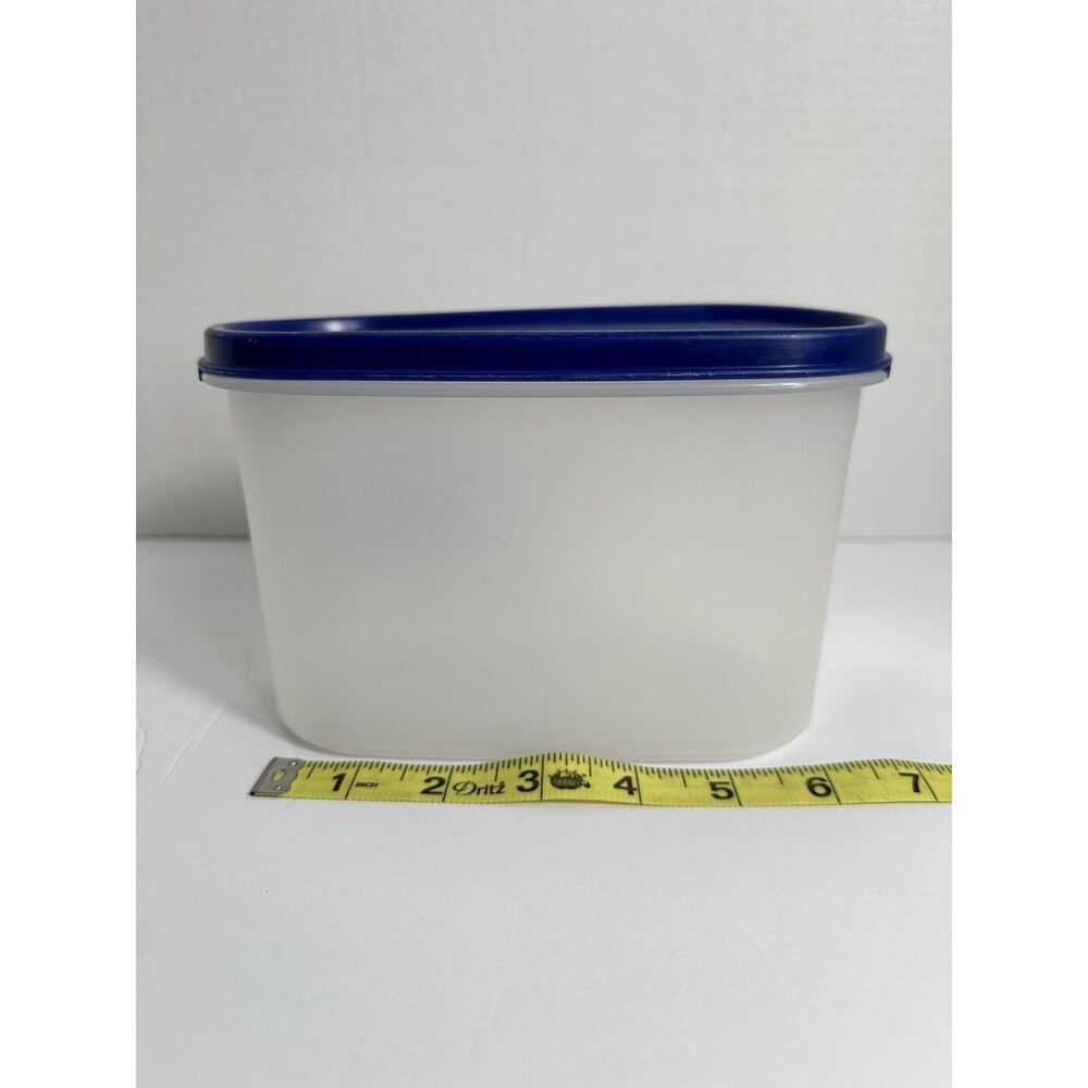 Tupperware Modular Mate 1612 #2 Dark Blue Lid 1616 Storage Container 4.75 Cup